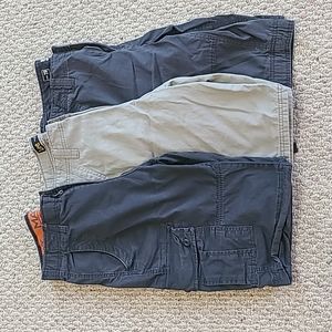 Three Pair of Mens Cargo Shorts